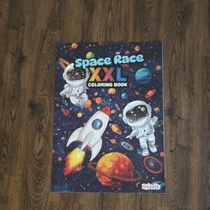 Space Race XXL Coloring Book - Multicolor